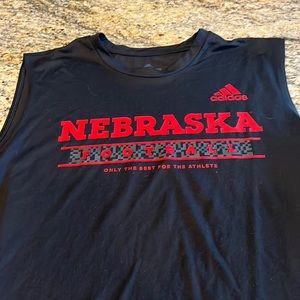 Addidas sleeveless Nebraska Huskers tank- never worn